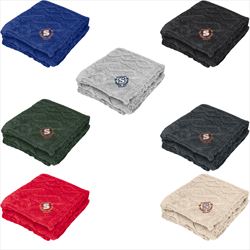 HH8070 Alpine rPET Sherpa Blanket With Embroidered Custom Imprint